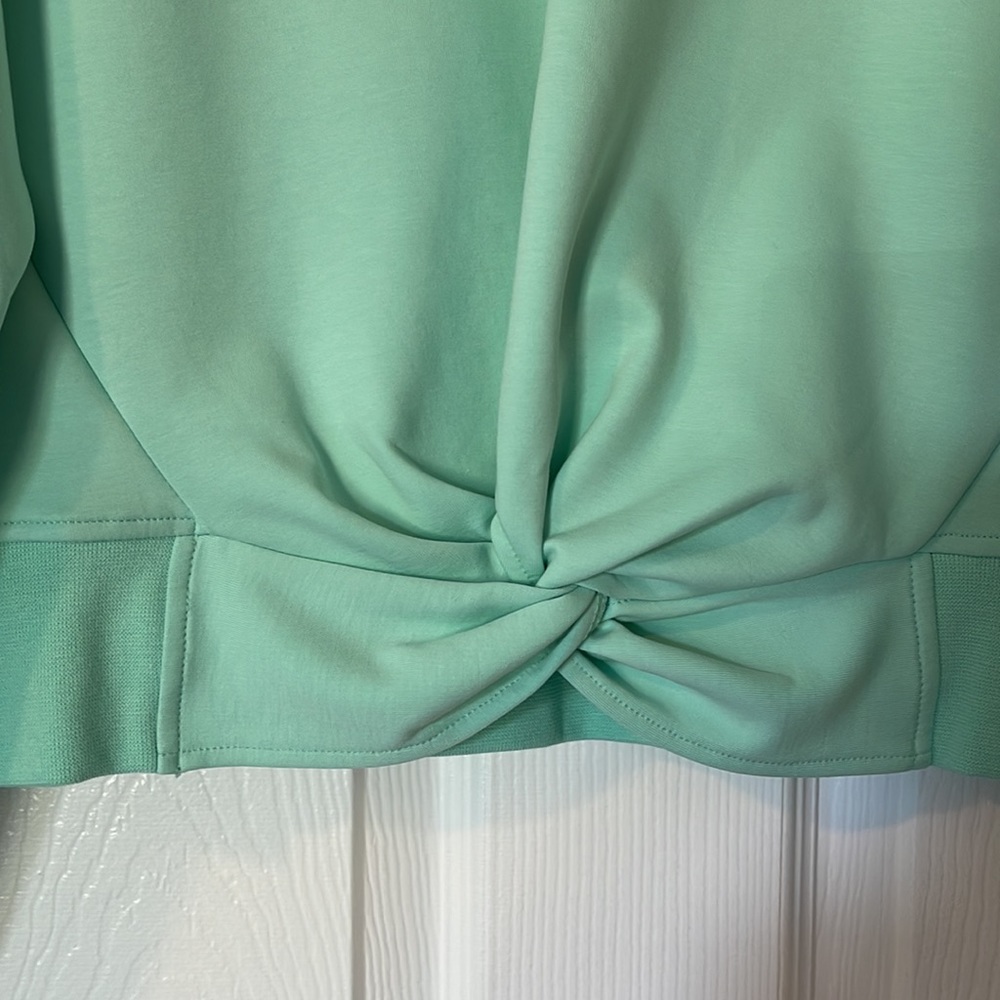 NWOT Anthropologie Scotch & Soda Twist Front Pullover Sweatshirt Size Large - Picture 2 of 7